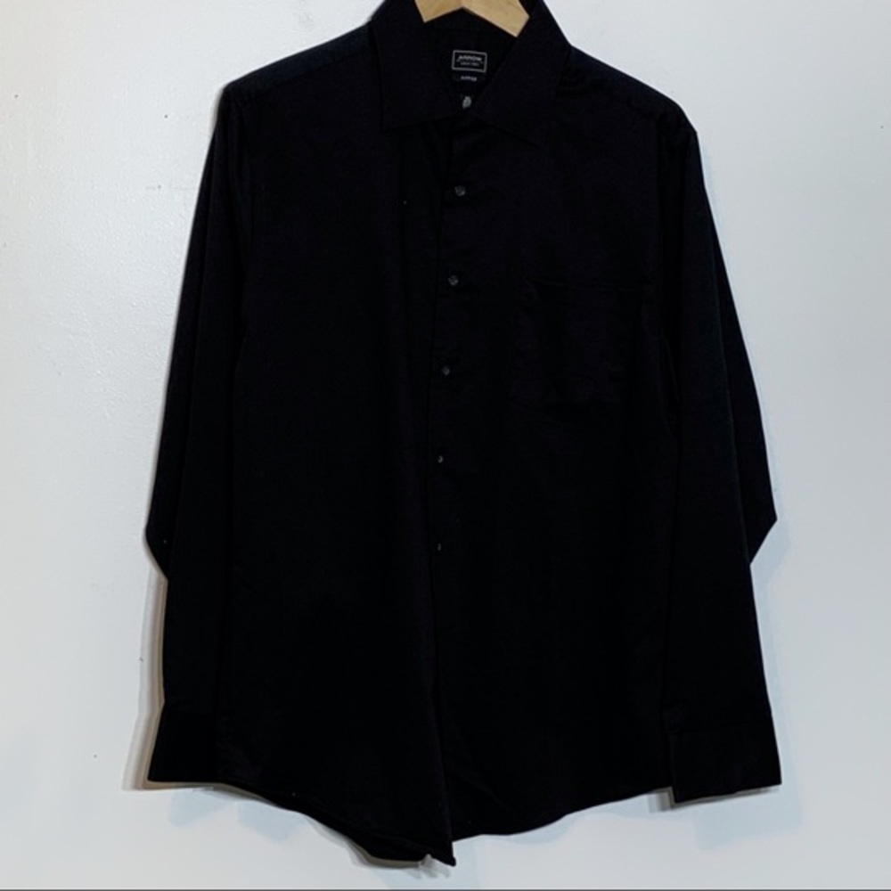 EUC Arrow fitted black button down dress shirt